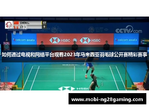 如何通过电视和网络平台观看2023年马来西亚羽毛球公开赛精彩赛事